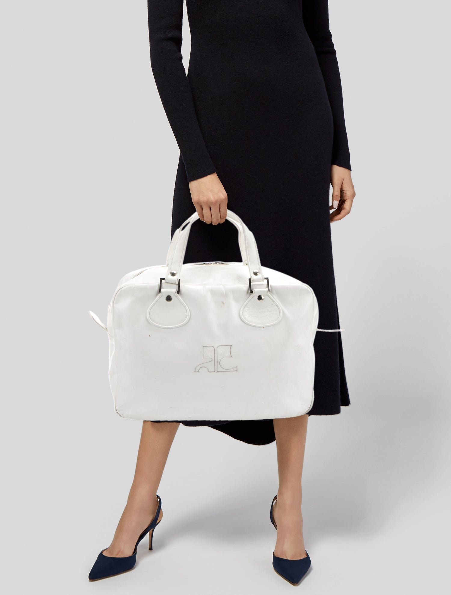 Courrèges Leather Shoulder Bag