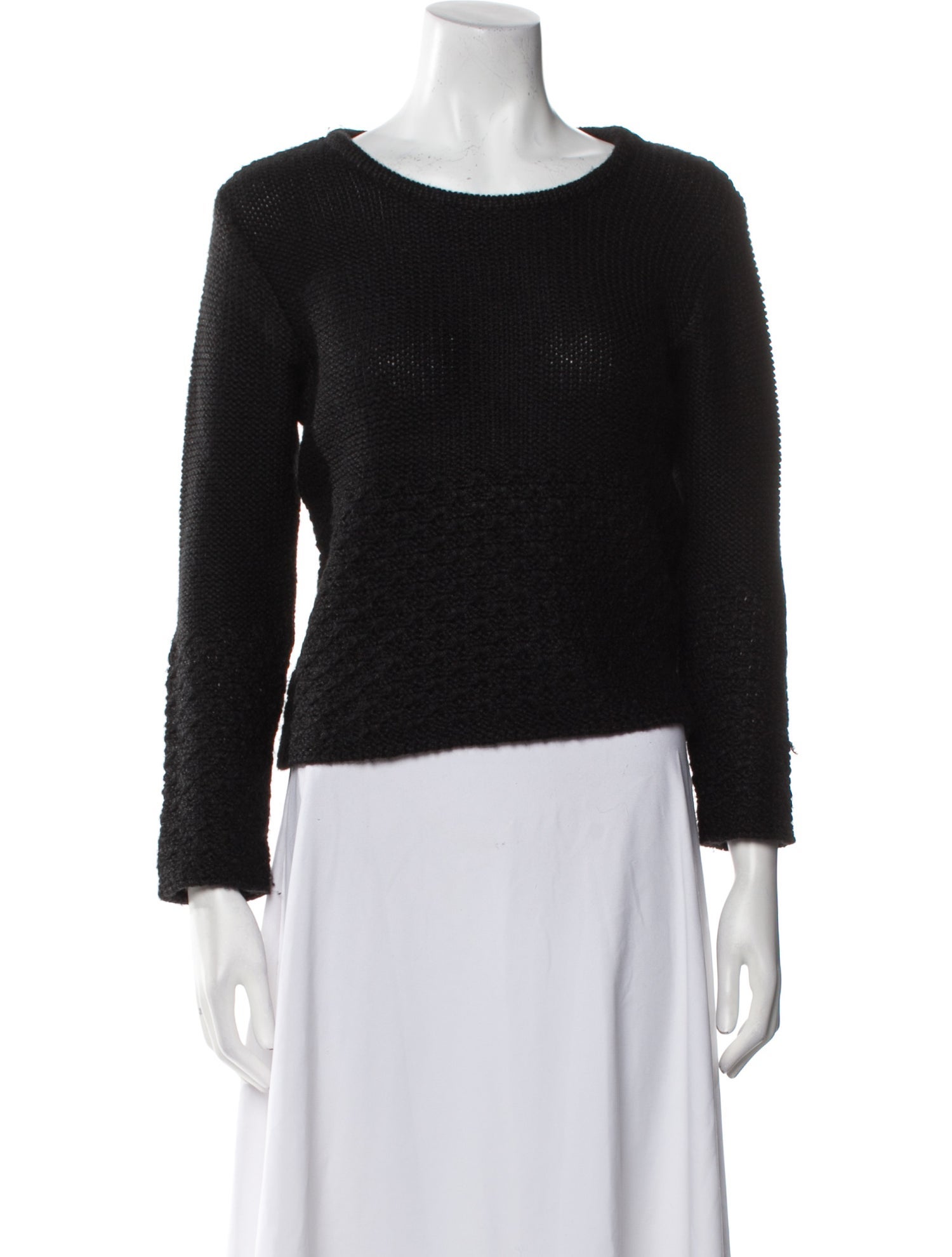 Courrèges Wool Scoop Neck Sweater