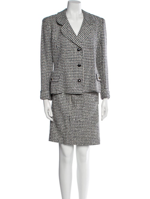 Courrèges Wool Printed Skirt Set