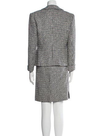 Courrèges Wool Printed Skirt Set