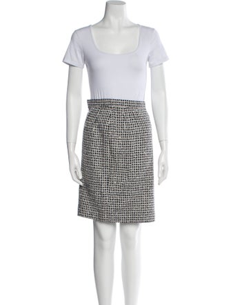 Courrèges Wool Printed Skirt Set