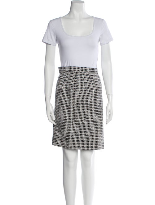 Courrèges Wool Printed Skirt Set