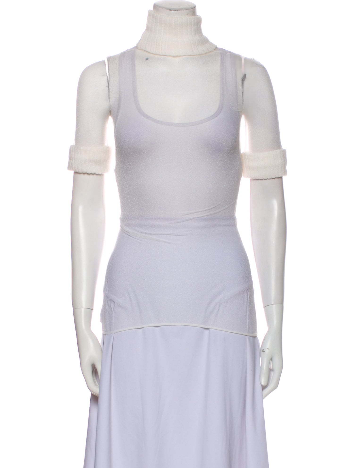 Courrèges Turtleneck Short Sleeve Top