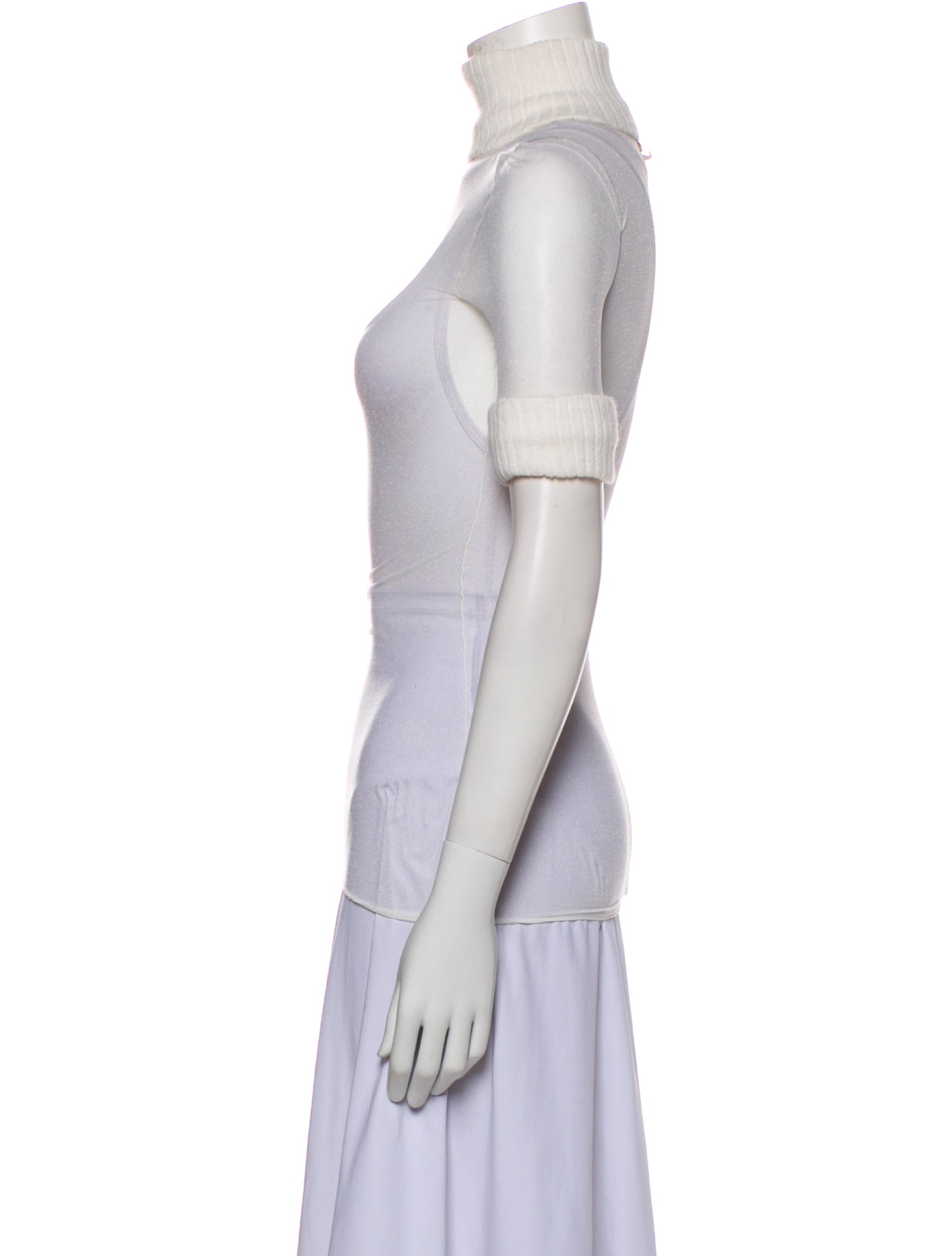 Courrèges Turtleneck Short Sleeve Top