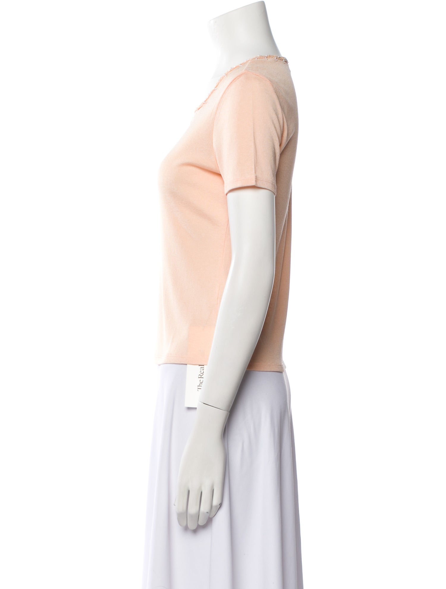 Courrèges Square Neckline Short Sleeve T-Shirt