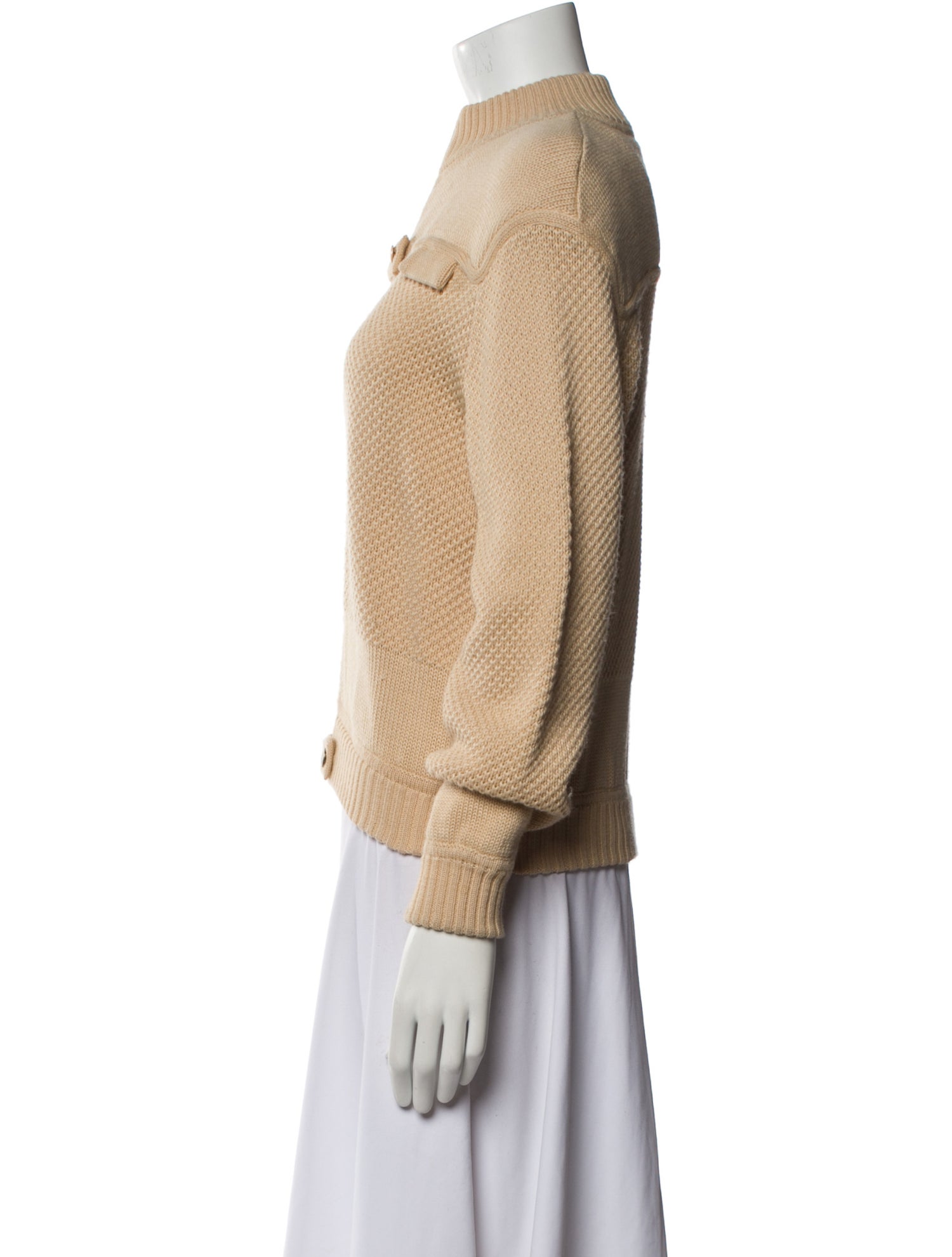 Courrèges Wool Mock Neck Sweater