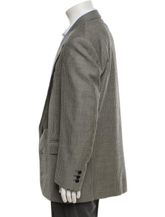 Courrèges Wool Houndstooth Print Blazer