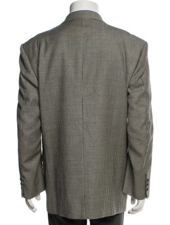 Courrèges Wool Houndstooth Print Blazer