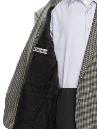 Courrèges Wool Houndstooth Print Blazer
