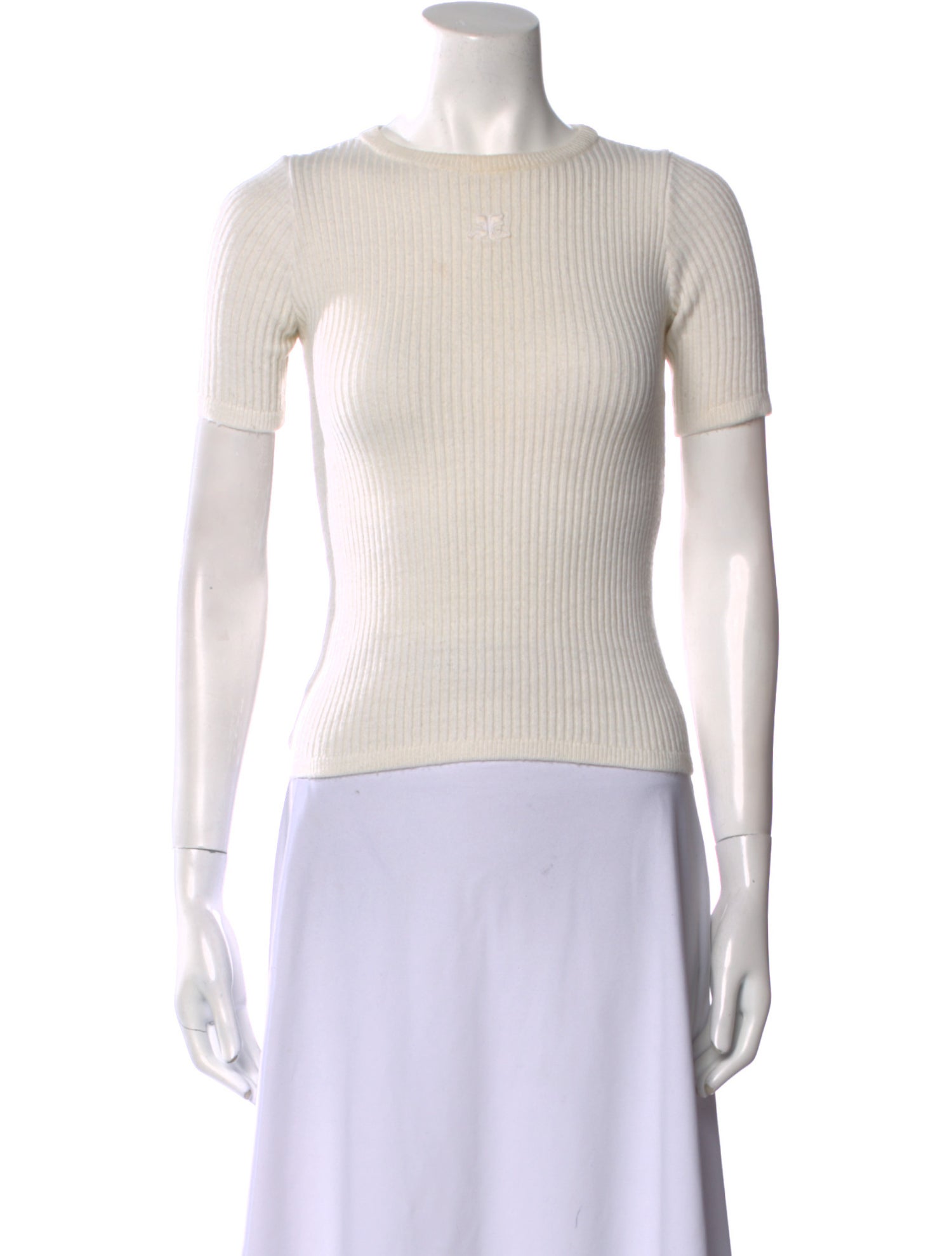 Courrèges Vintage Bateau Neckline Top
