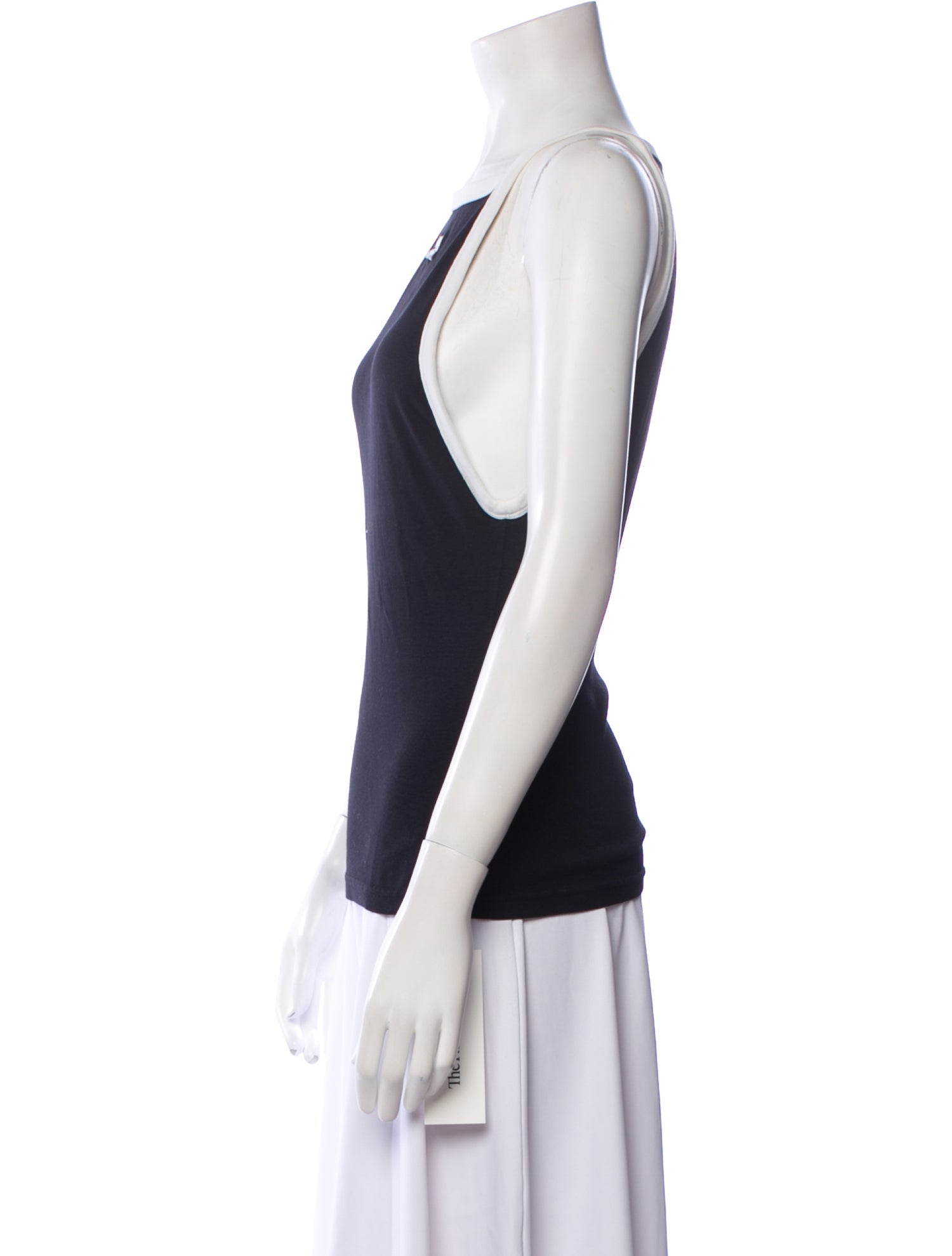 Courrèges Square Neckline Sleeveless Top