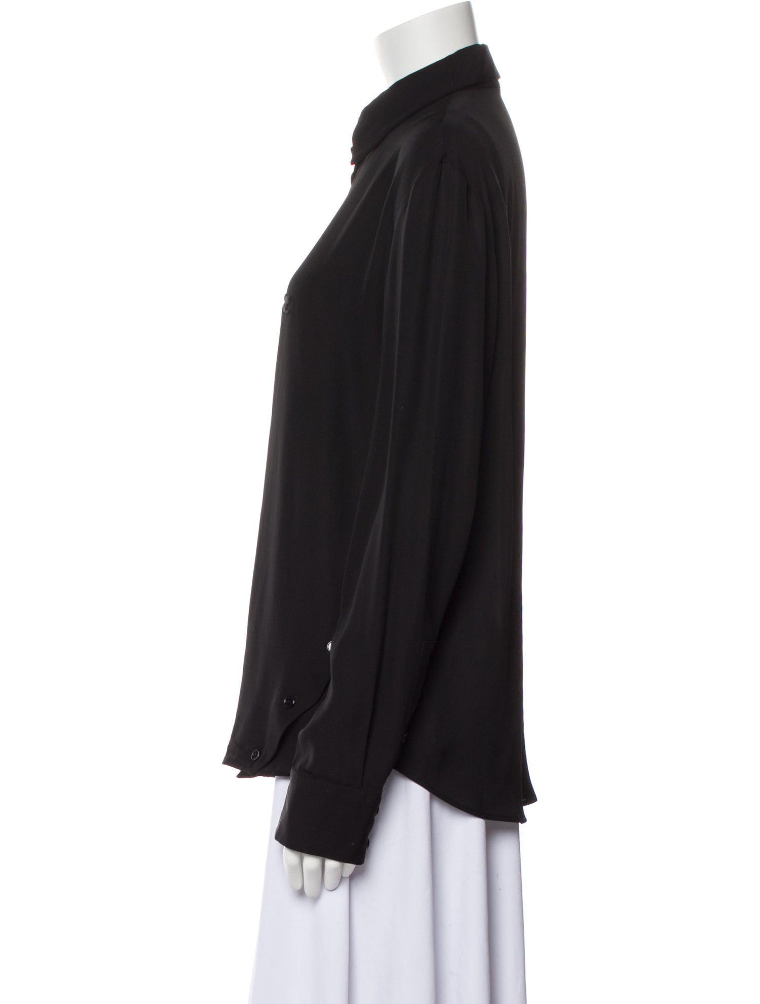 Courrèges Long Sleeve Button-Up Top