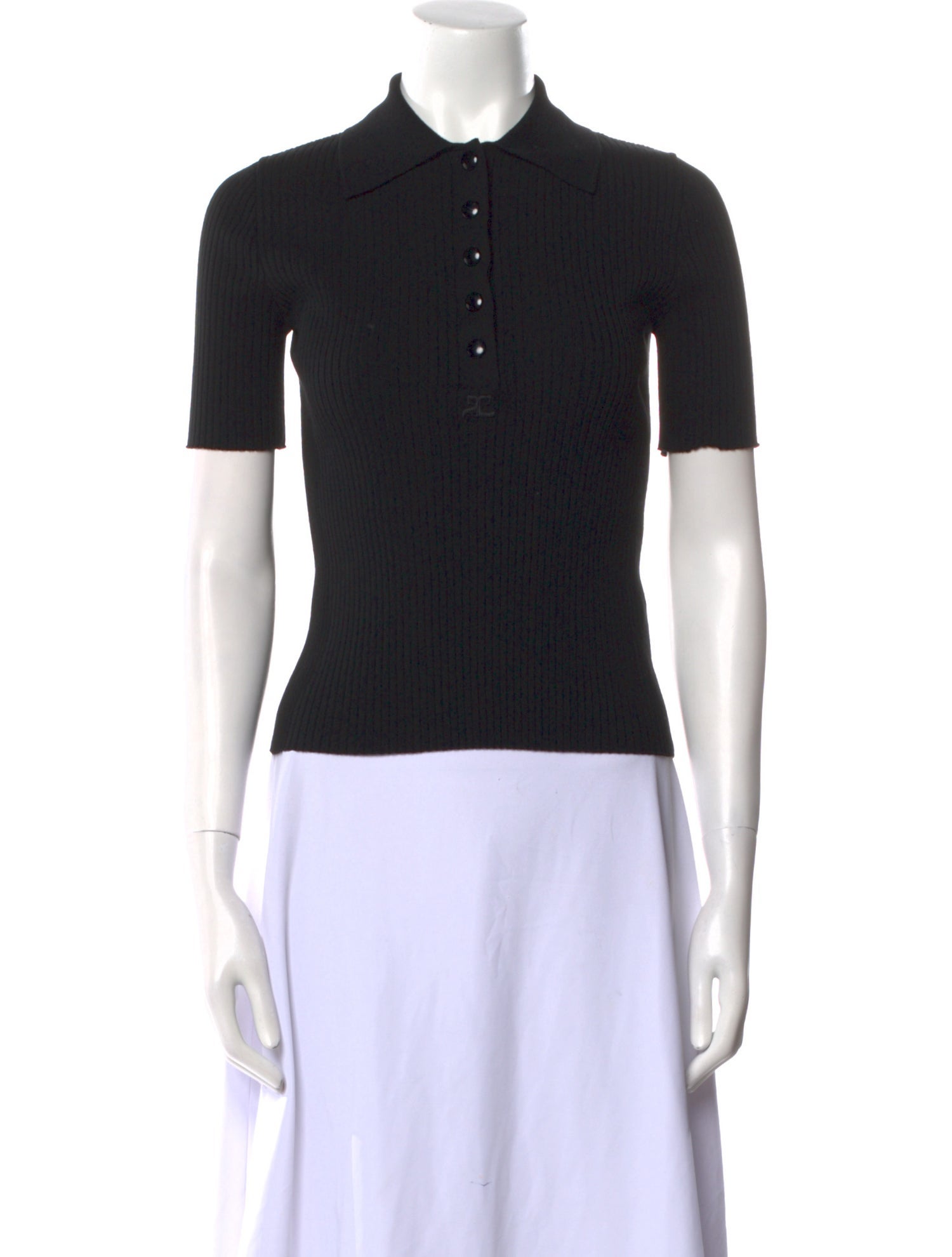 Courrèges Short Sleeve Polo