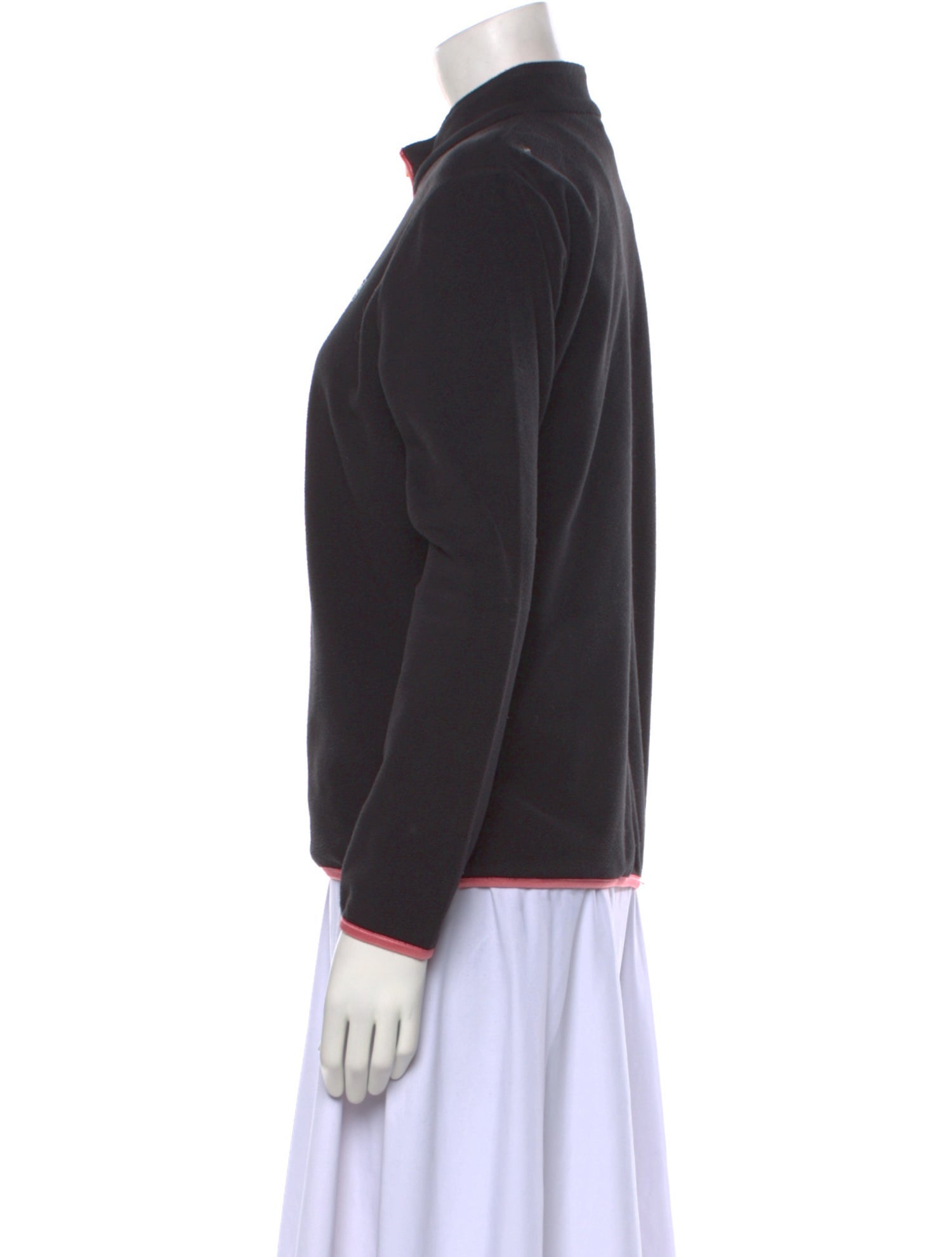 Courrèges Mock Neck Long Sleeve Sweatshirt