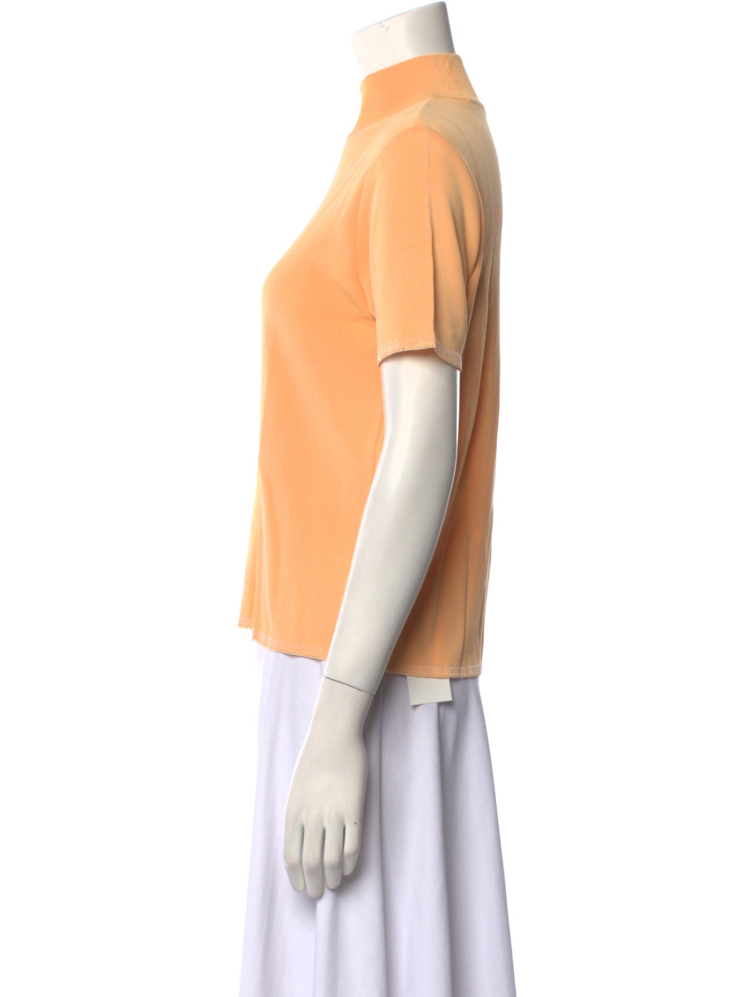 Courrèges Mock Neck Short Sleeve Top