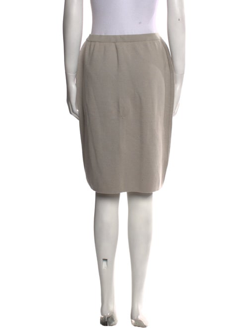 Courrèges Merino Wool Knee-Length Skirt