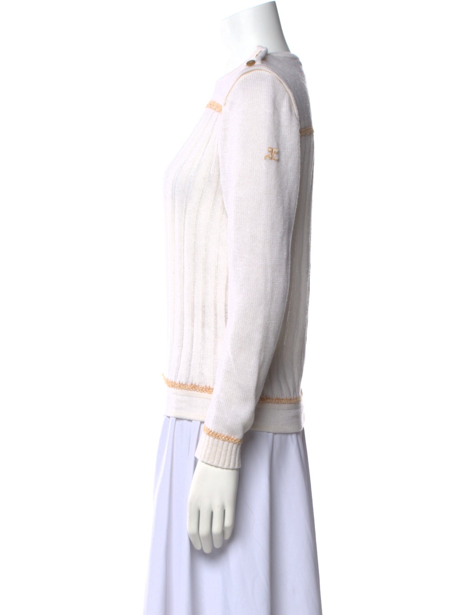 Courrèges Crew Neck Sweater