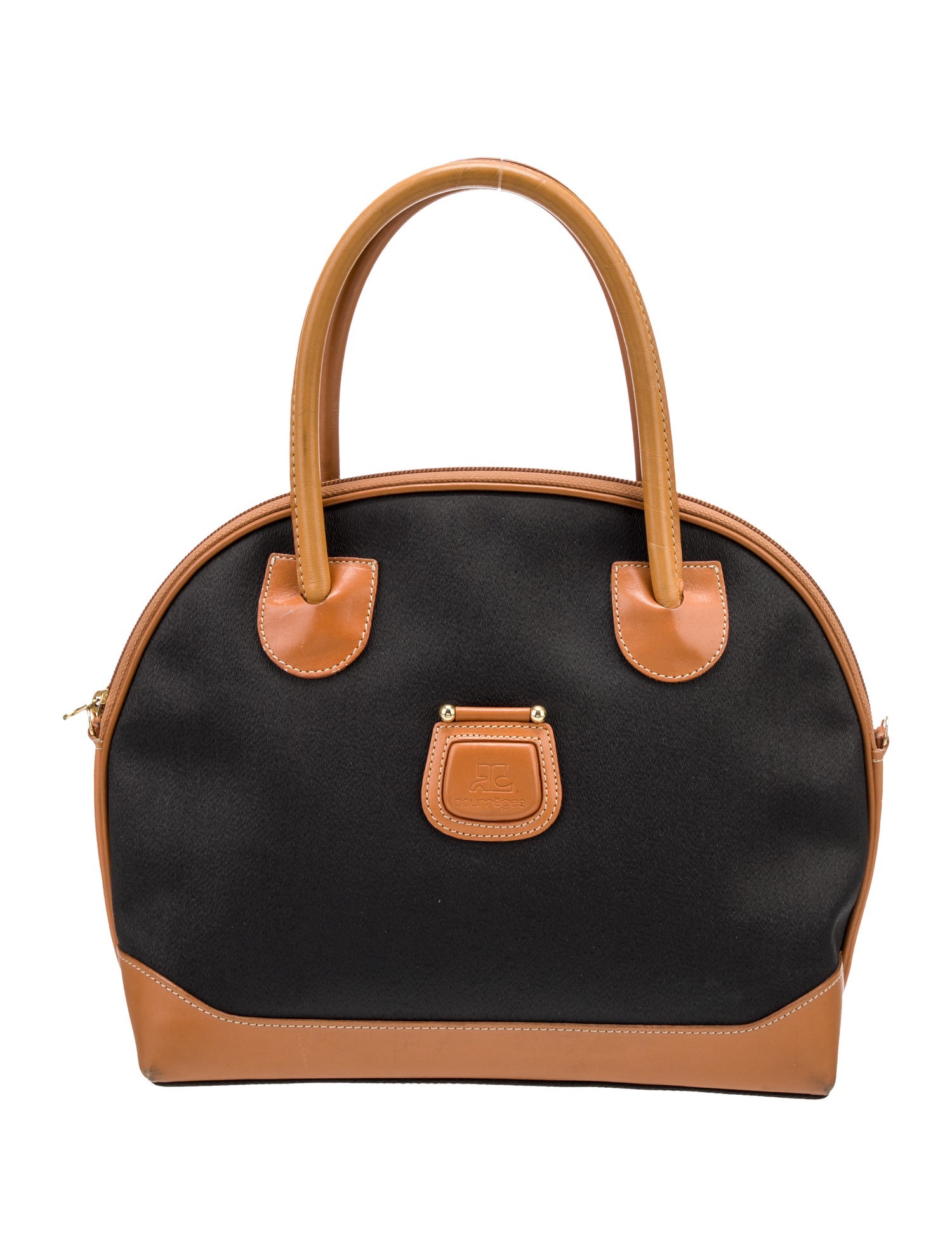 Courrèges Leather Top Handle Bag