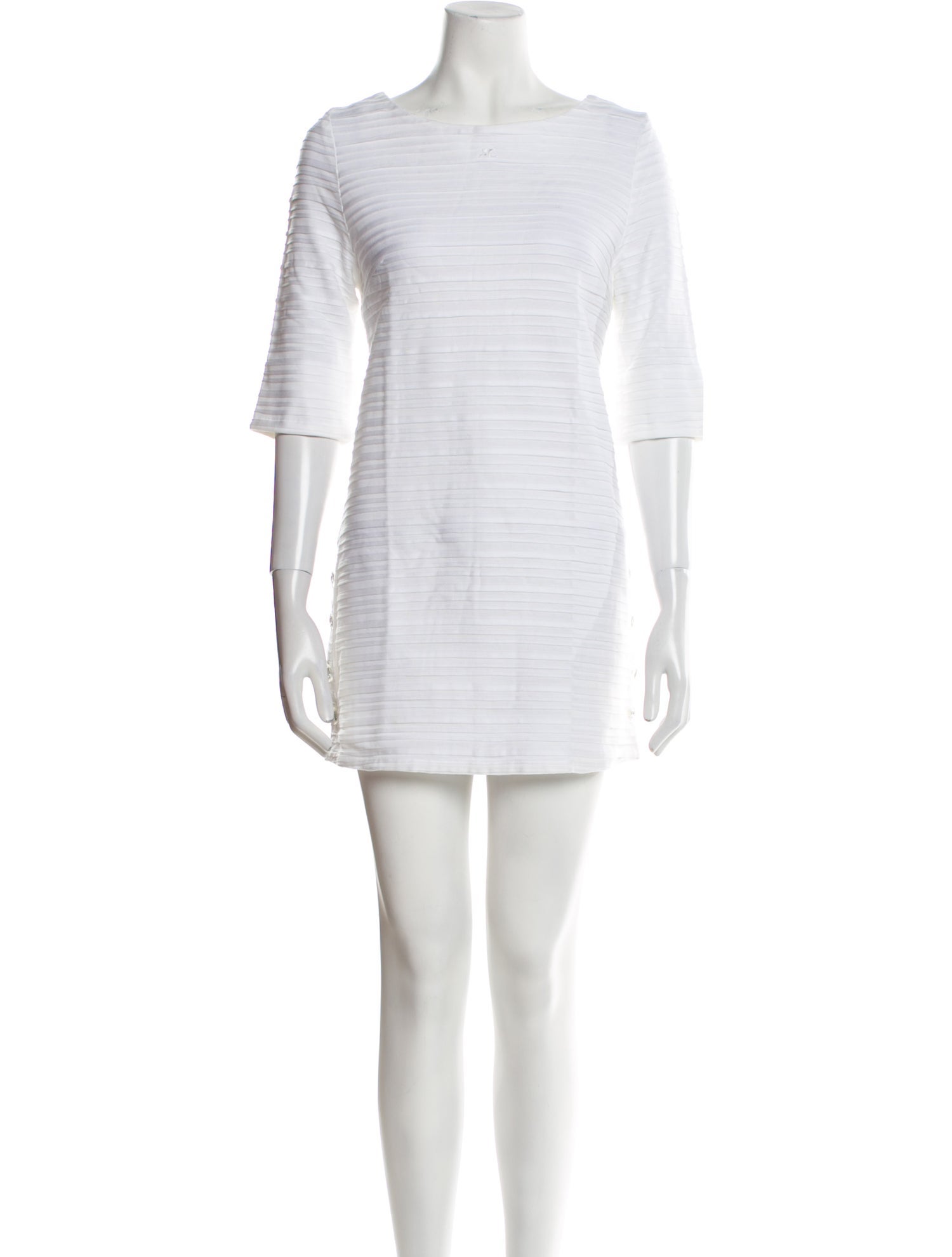 Courrèges Bateau Neckline Mini Dress