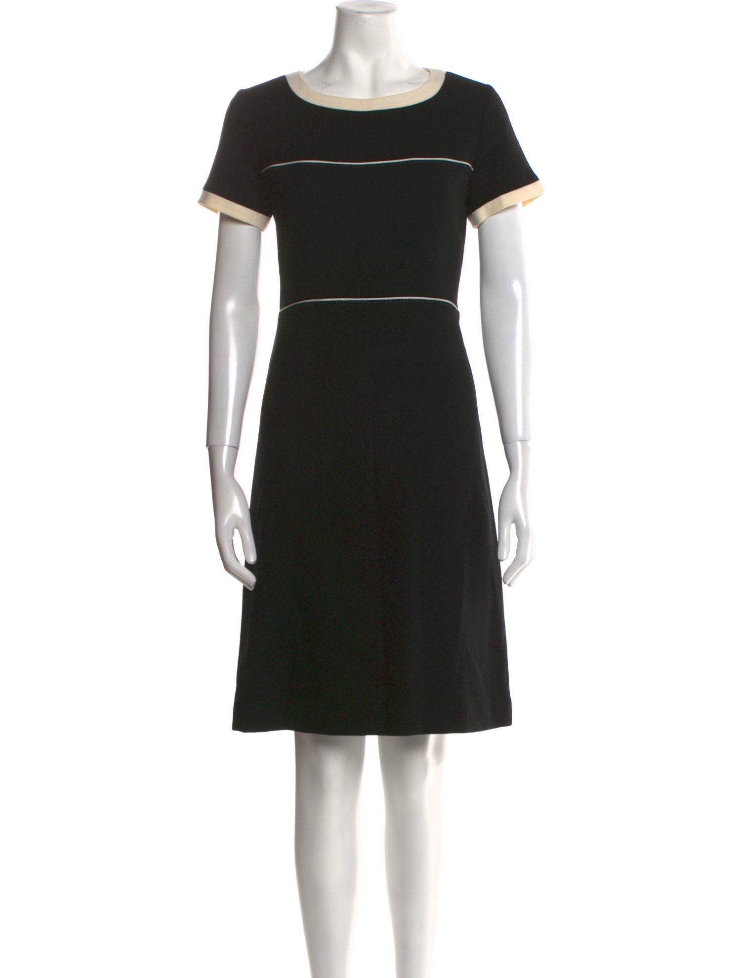 Courrèges Bateau Neckline Knee-Length Dress