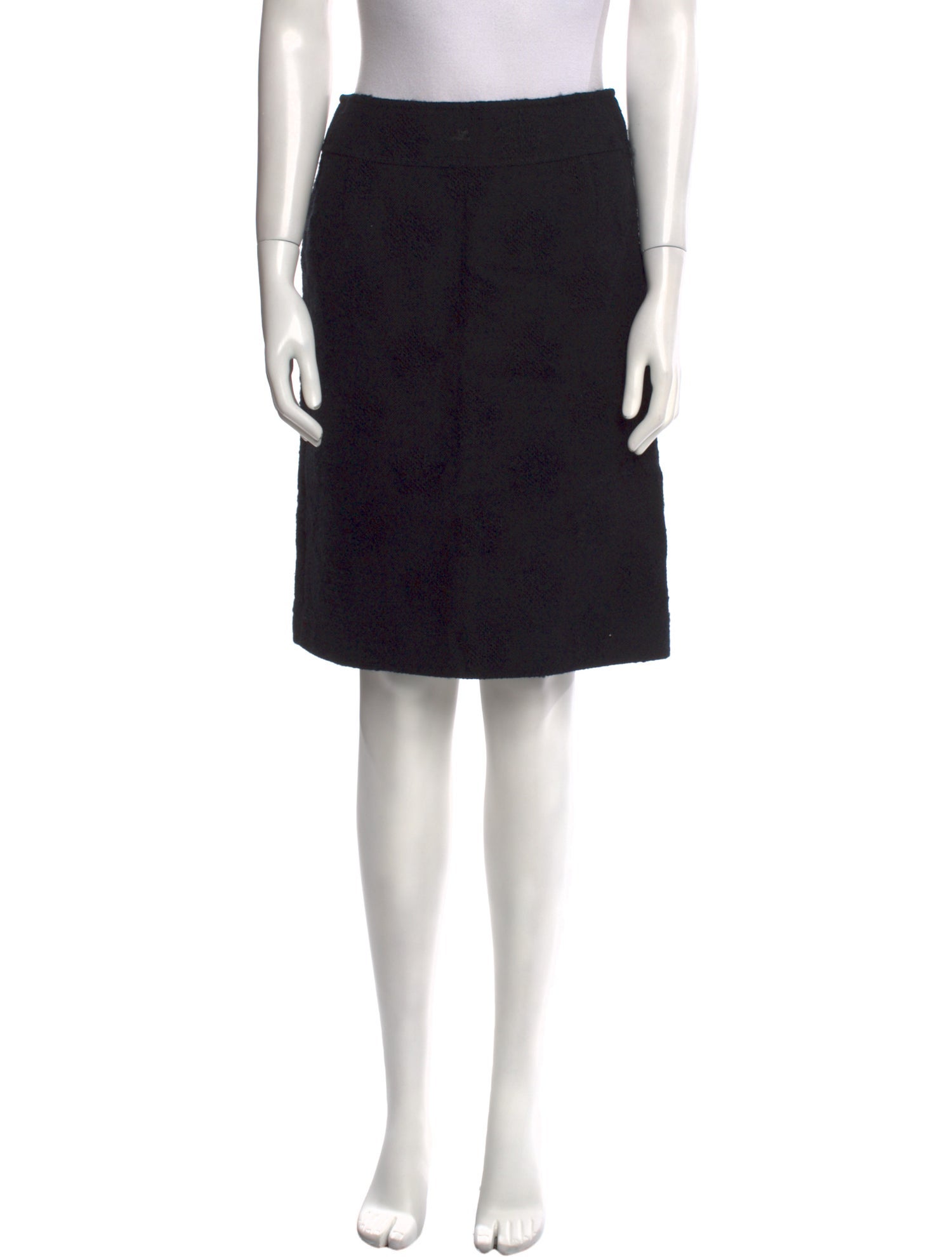 Courrèges Glitter Accents Knee-Length Skirt