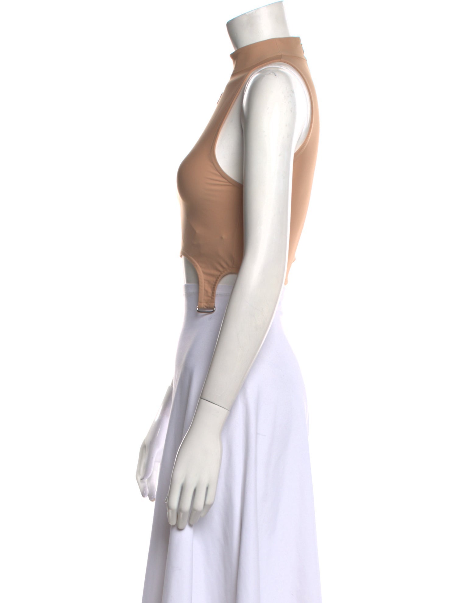 Courrèges Mock Neck Sleeveless Crop Top w/ Tags