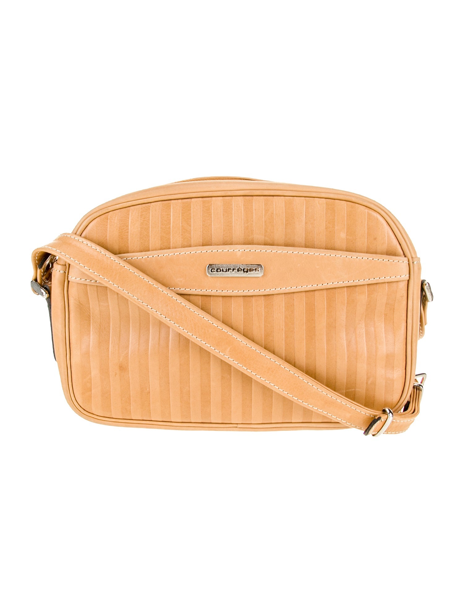 courrèges GRAINED LEATHER CROSS BODY BAG Bags Women - courrèges