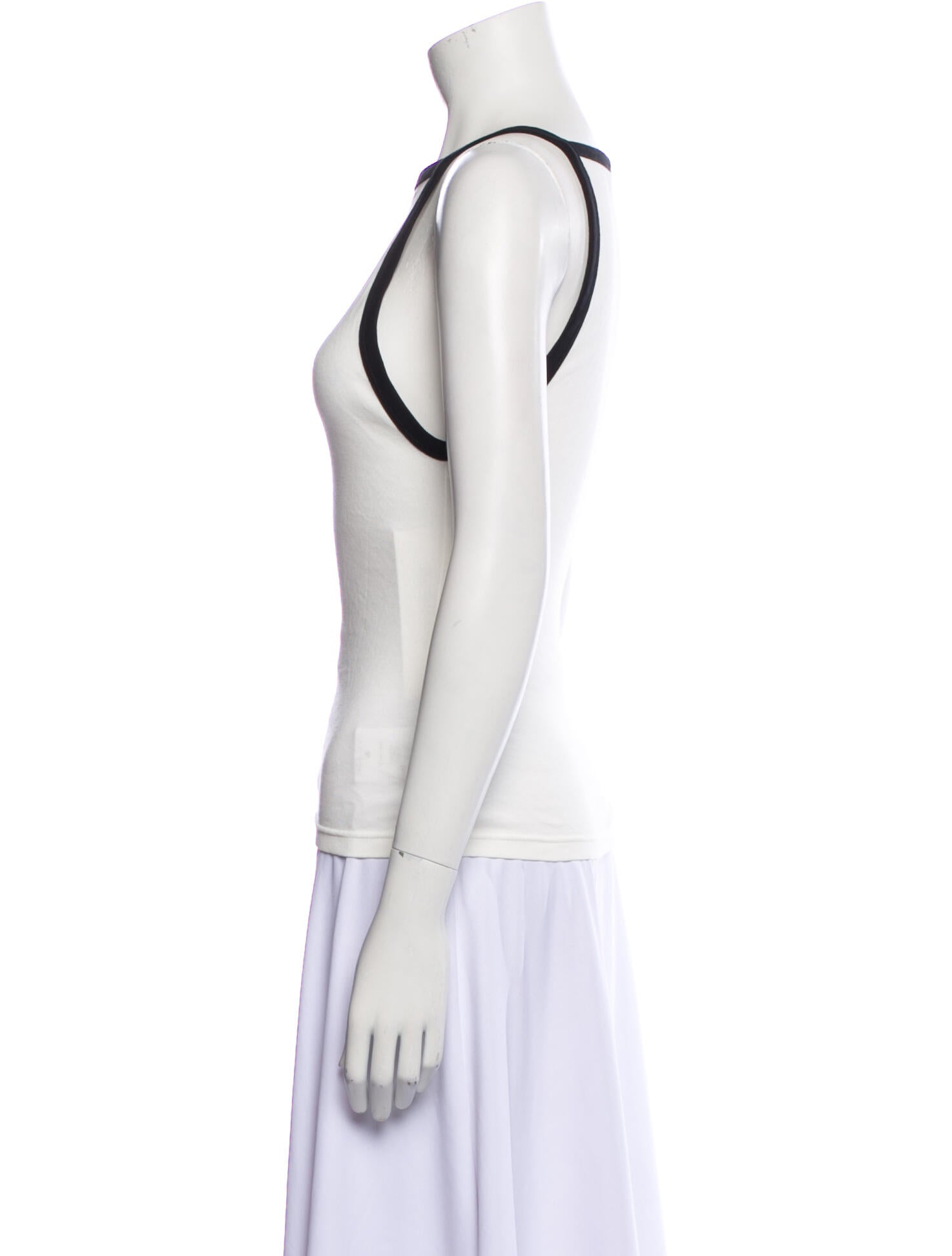 Courrèges Square Neckline Sleeveless Top