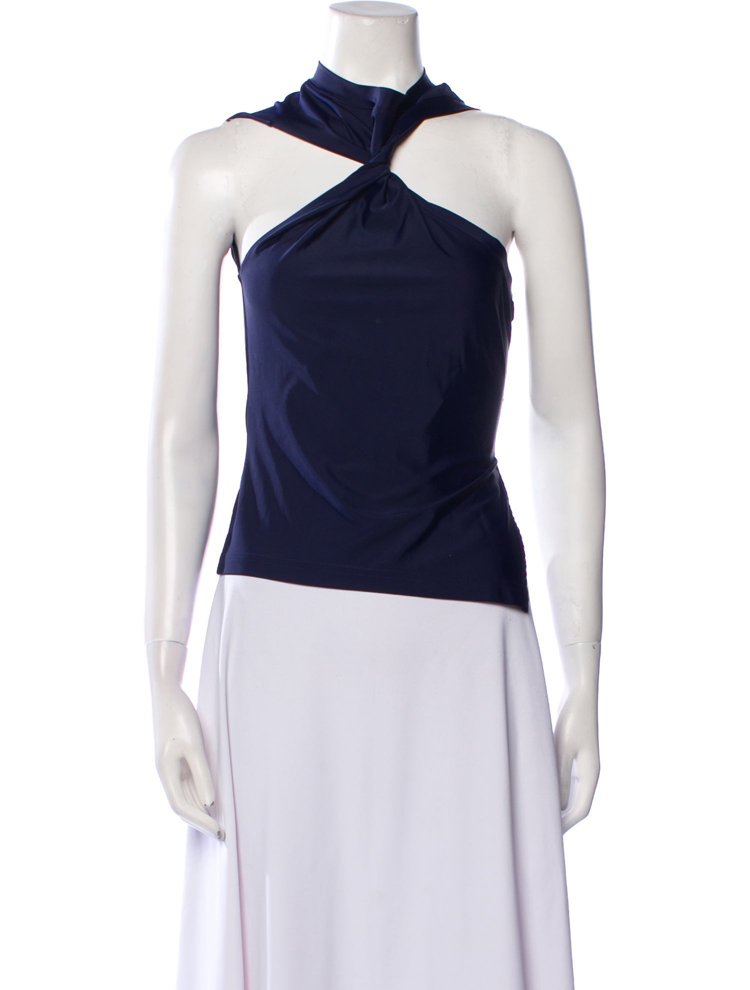 Courrèges Halterneck Sleeveless Crop Top