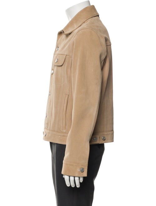 Courrèges Calf Leather Trucker Jacket