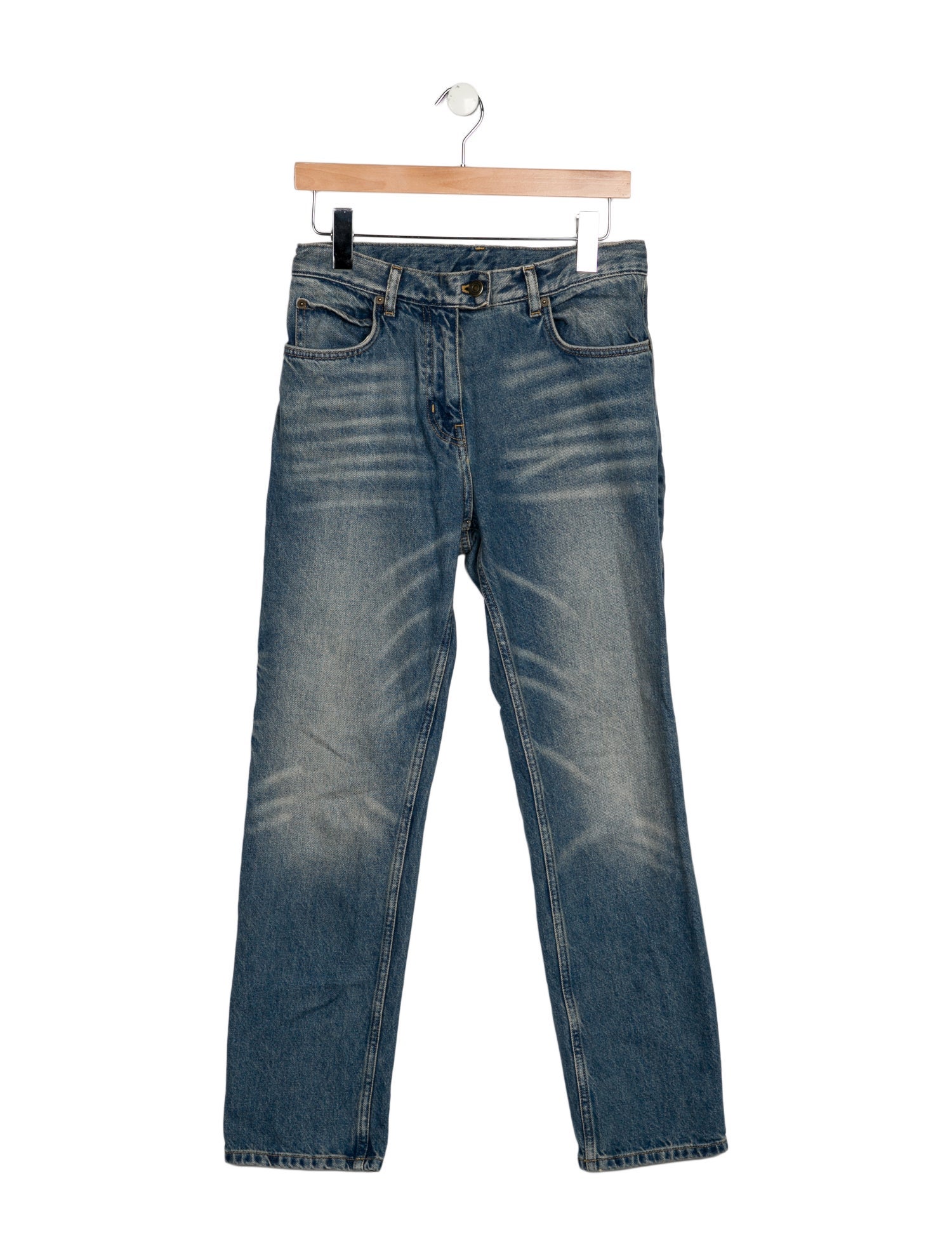 Courrèges Mid-Rise Straight Leg Jeans