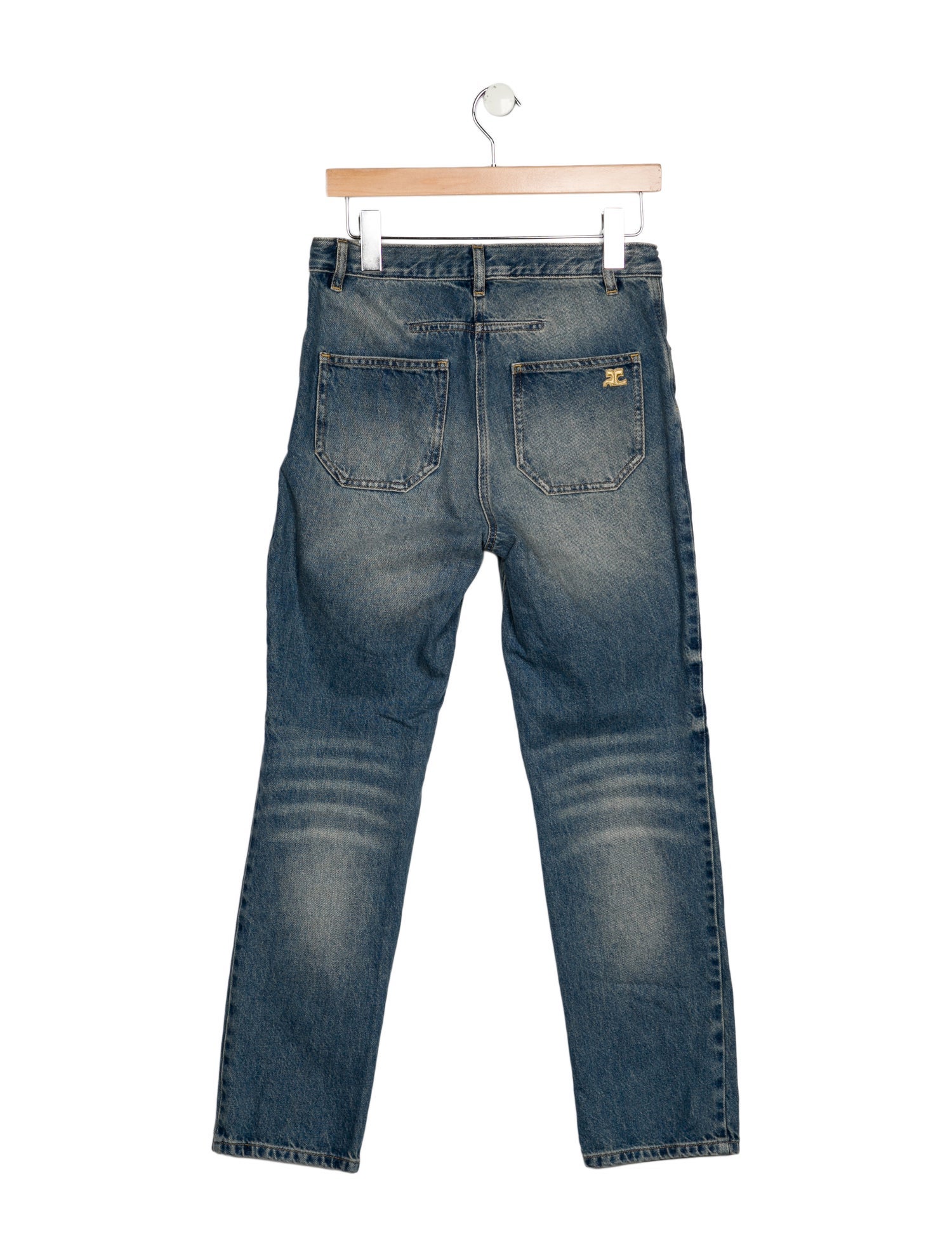 Courrèges Mid-Rise Straight Leg Jeans