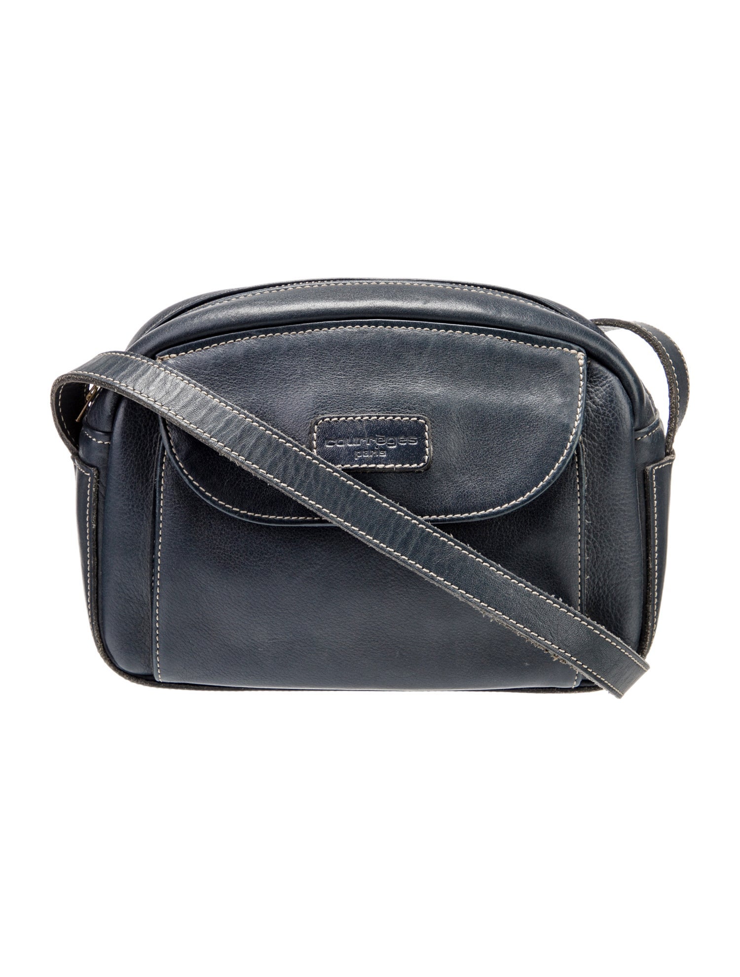 Courrèges Leather Shoulder Bag