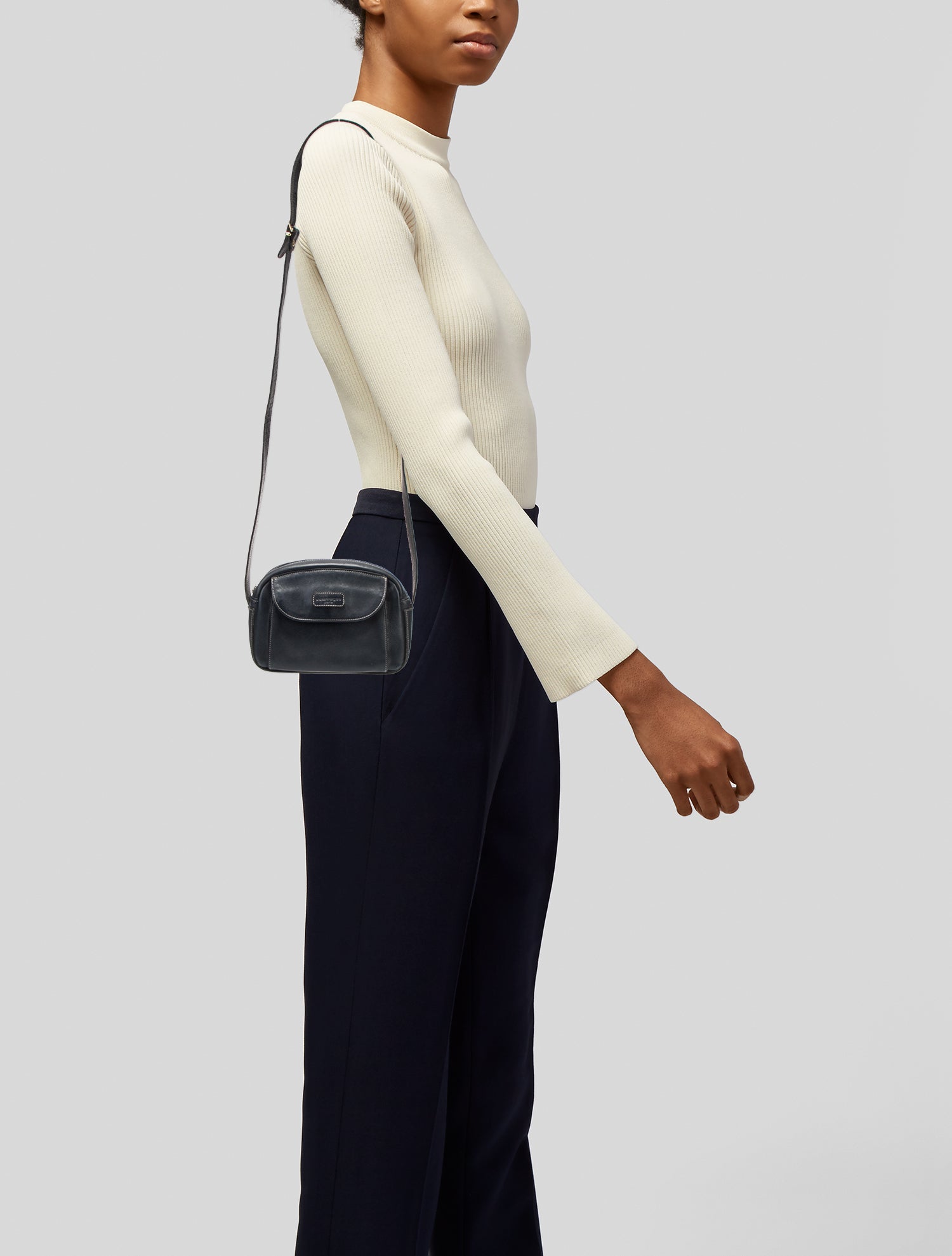 Courrèges Leather Shoulder Bag