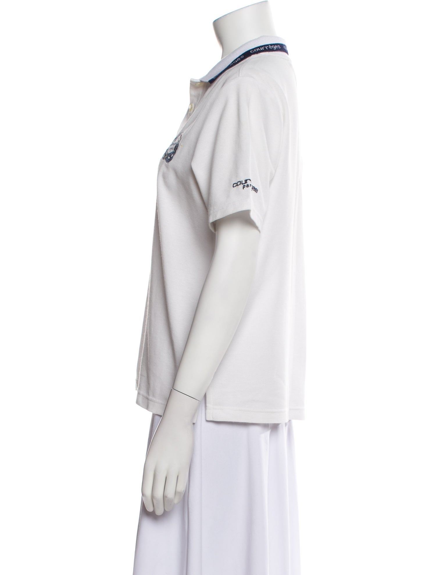 Courrèges Short Sleeve Polo