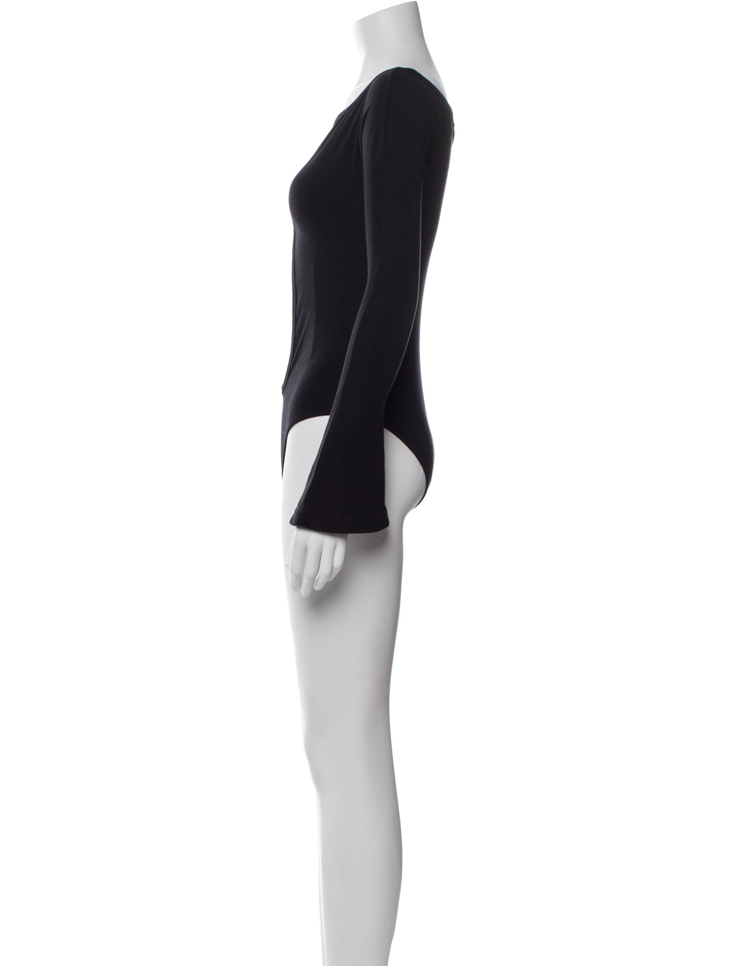 Courrèges Bateau Neckline Long Sleeve Bodysuit