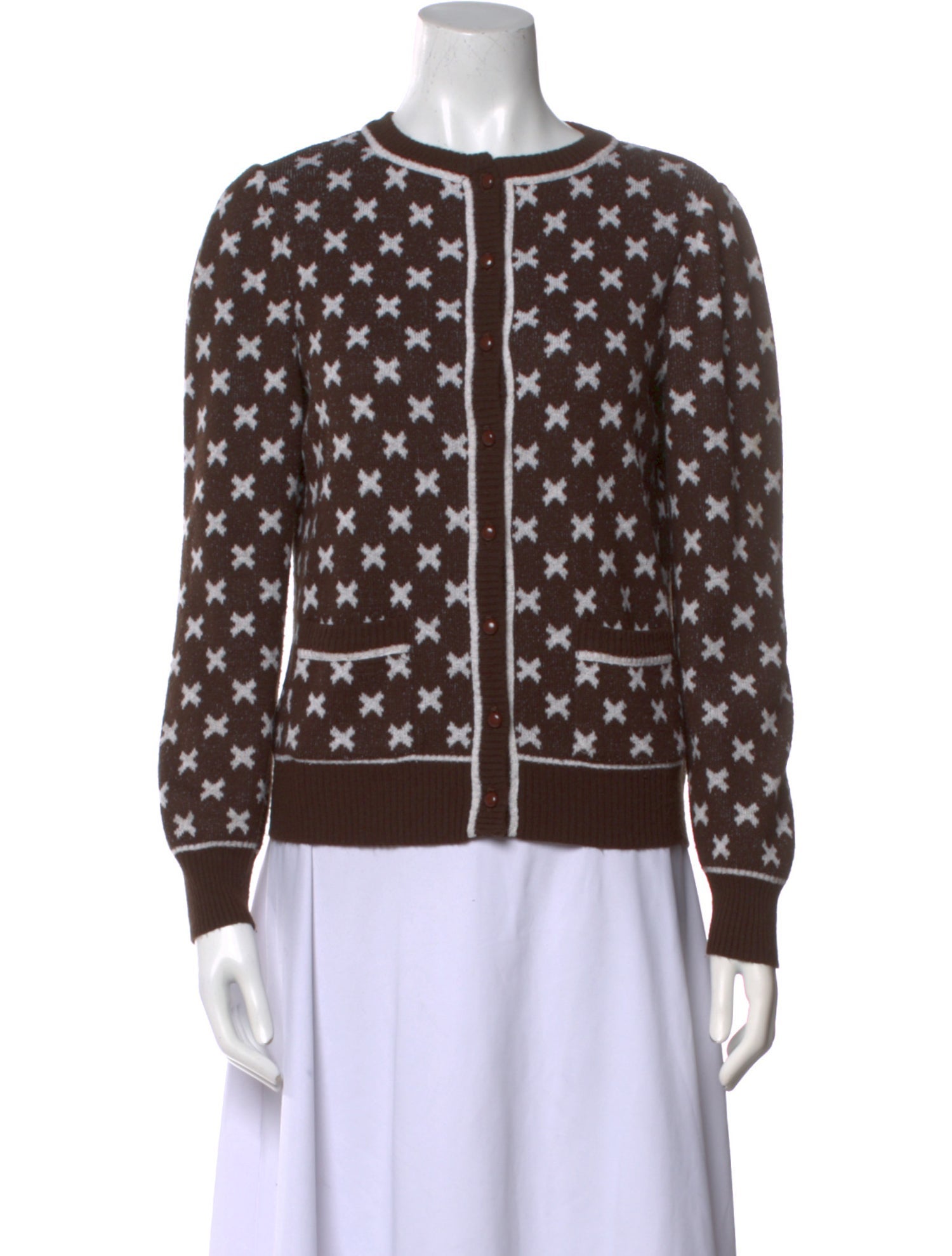 Courrèges Printed Crew Neck Sweater