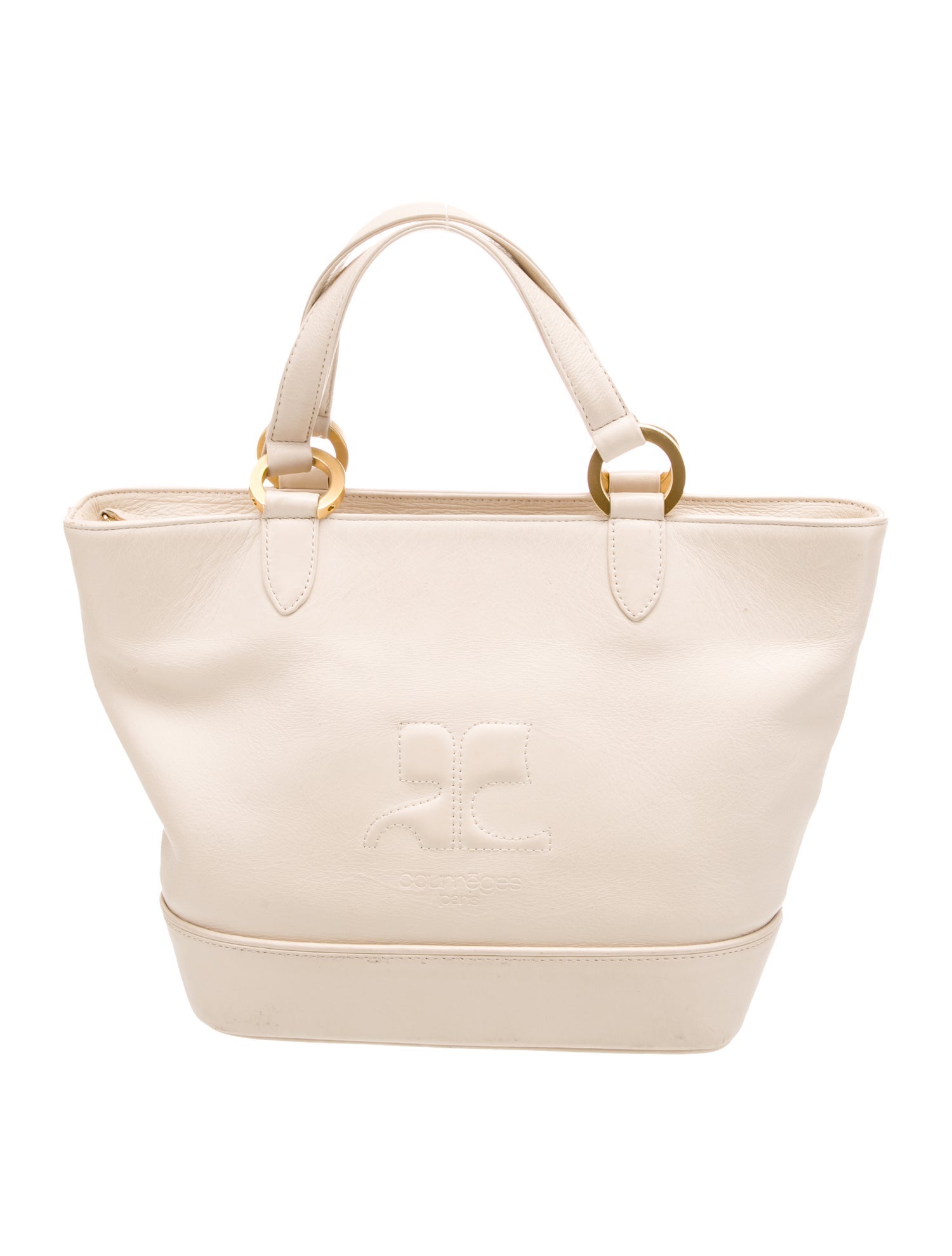 Courrèges Leather Top Handle Bag