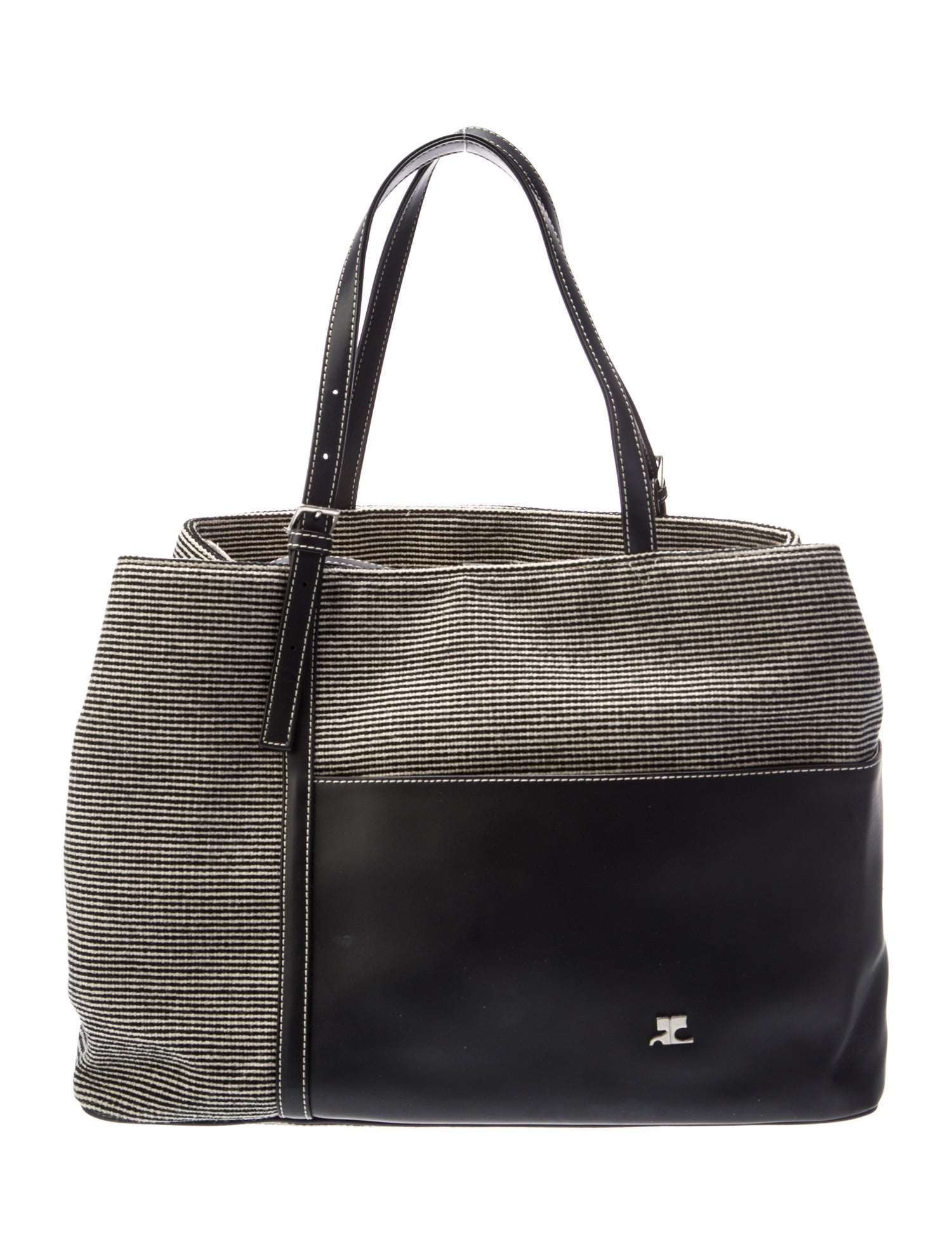 Courrèges Leather Top Handle Bag