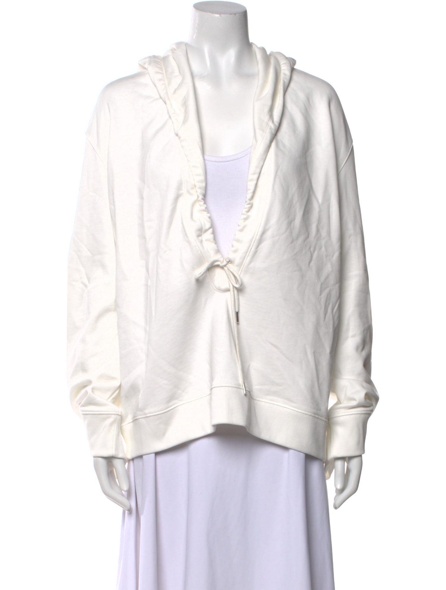 Courrèges V-Neck Long Sleeve Blouse