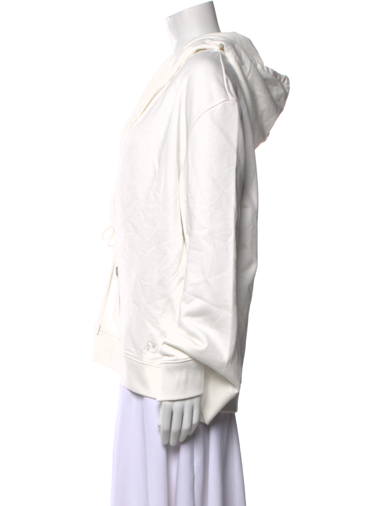 Courrèges V-Neck Long Sleeve Blouse