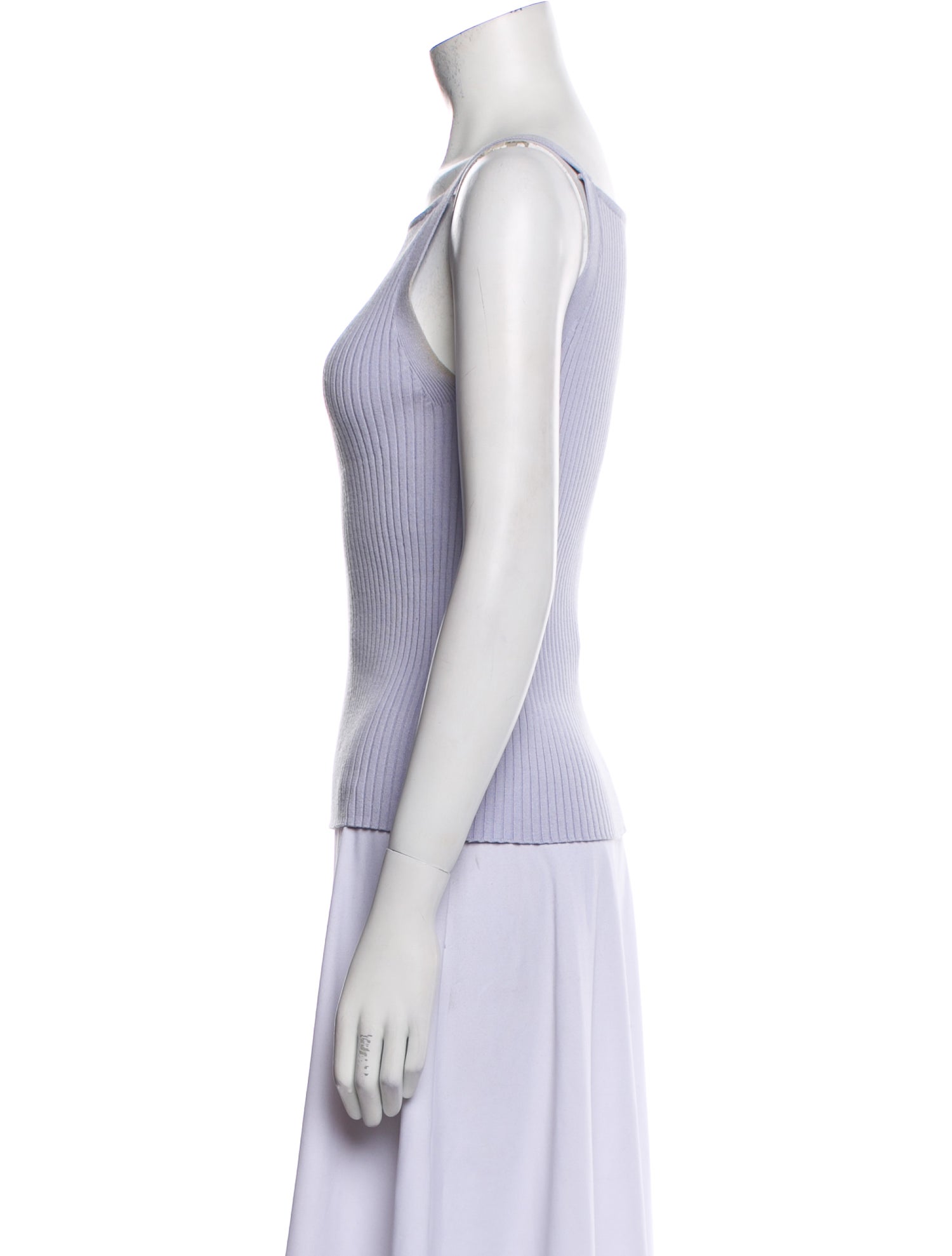 Courrèges Square Neckline Sleeveless Top