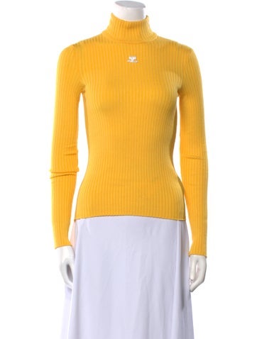 Courrèges Knitwear Turtleneck Sweater XS