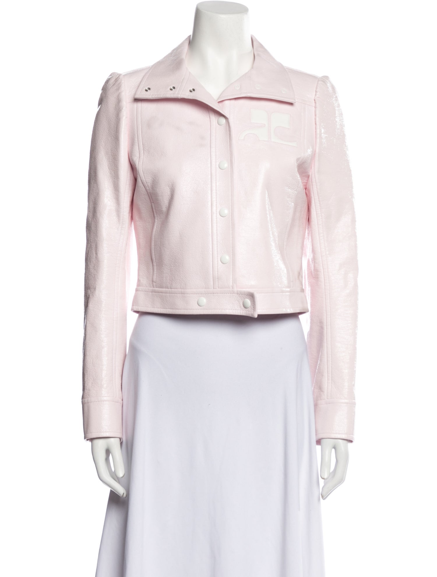 Courrèges 2024 Reedition Vinyl Biker Jacket