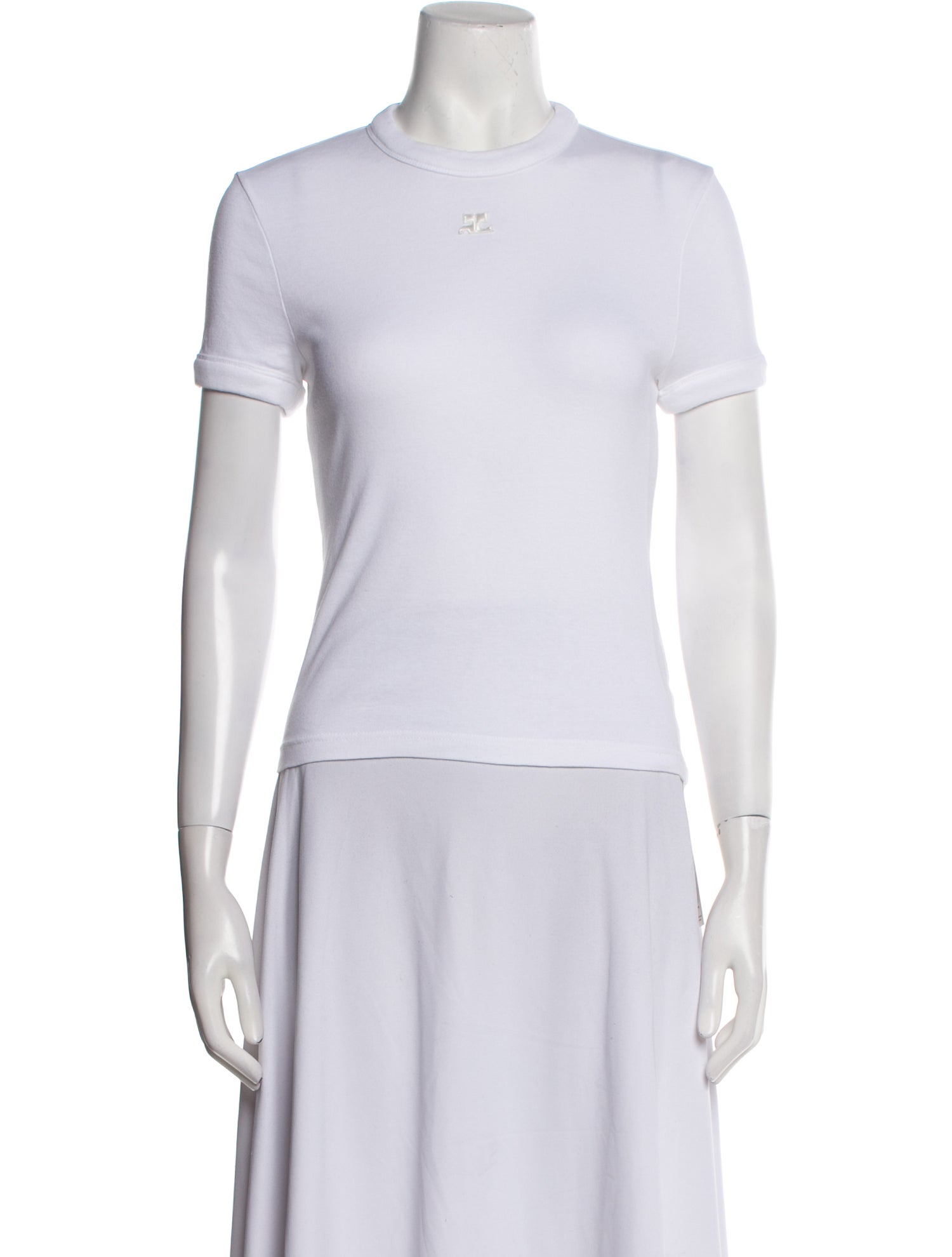 Courrèges Crew Neck Short Sleeve T-Shirt