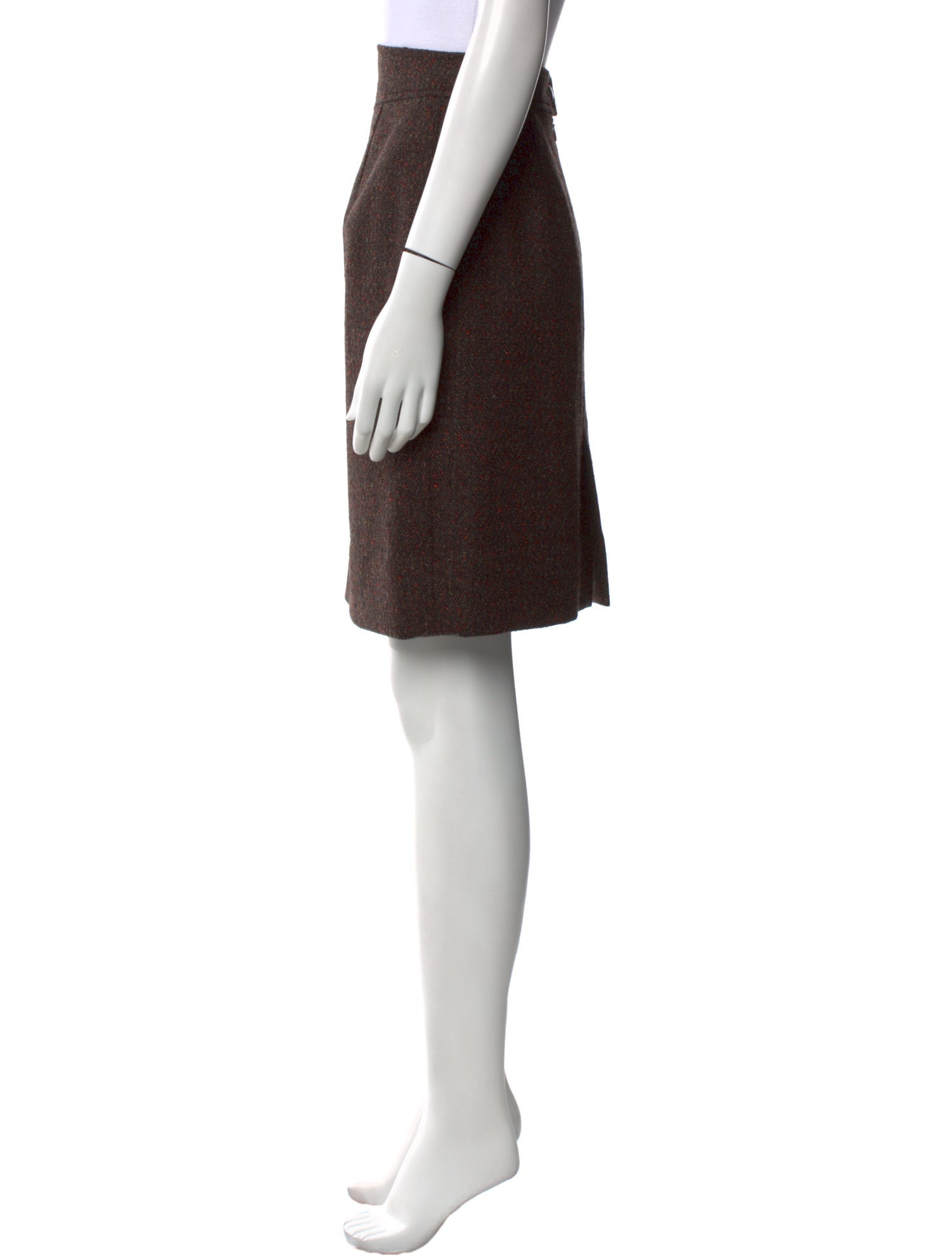 Courrèges Wool Knee-Length Skirt