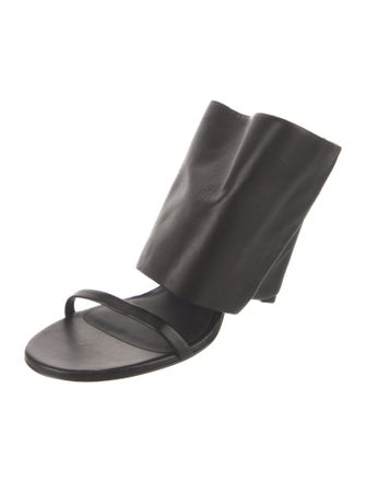 Courrèges Leather Slides