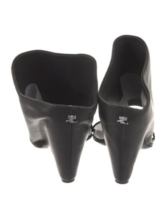 Courrèges Leather Slides