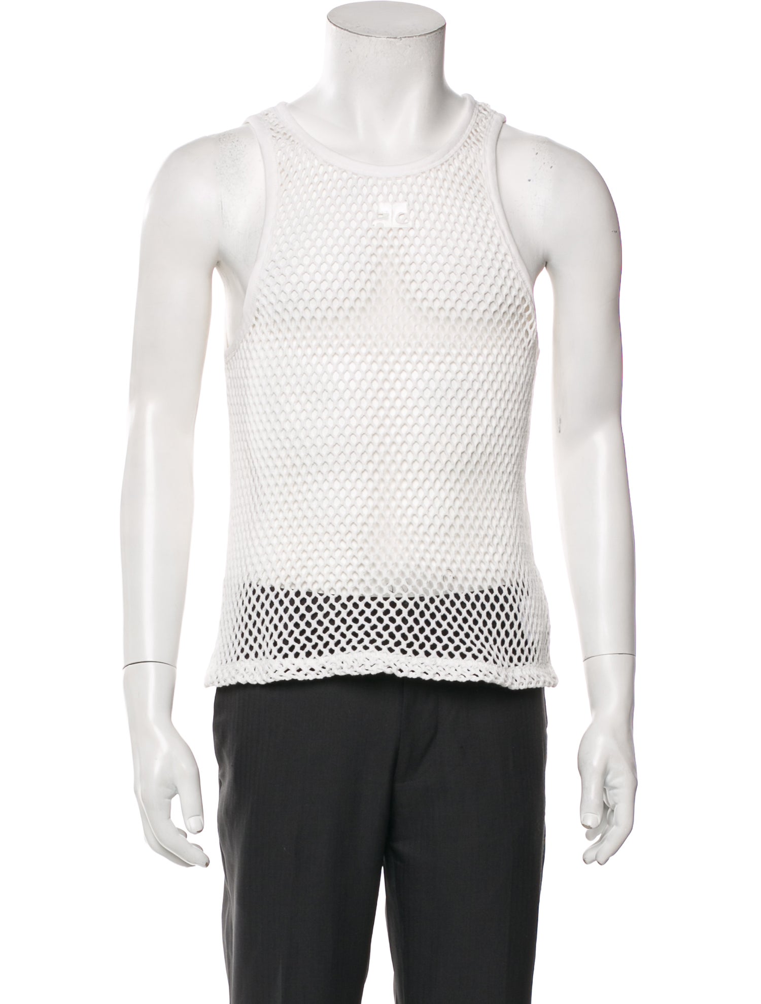 Courrèges Scoop Neck Sleeveless T-Shirt