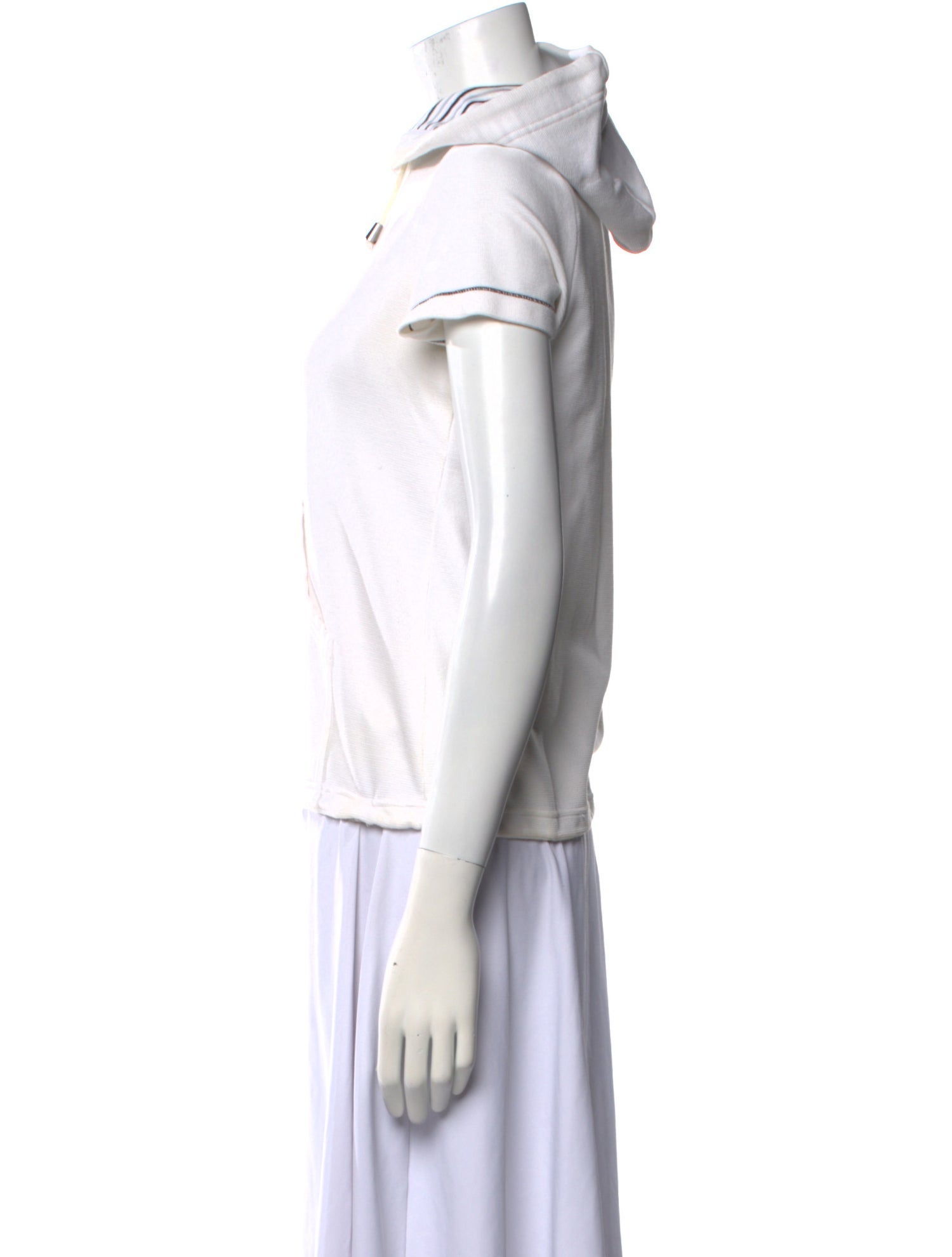 Courrèges Graphic Print Mock Neck T-Shirt